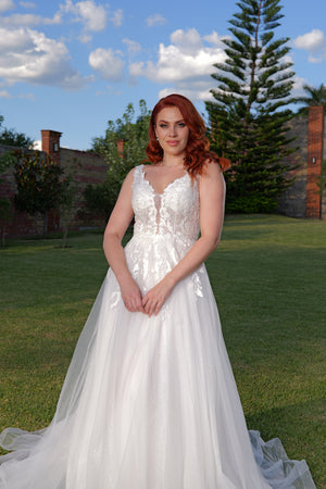 Vestido de novia corte A