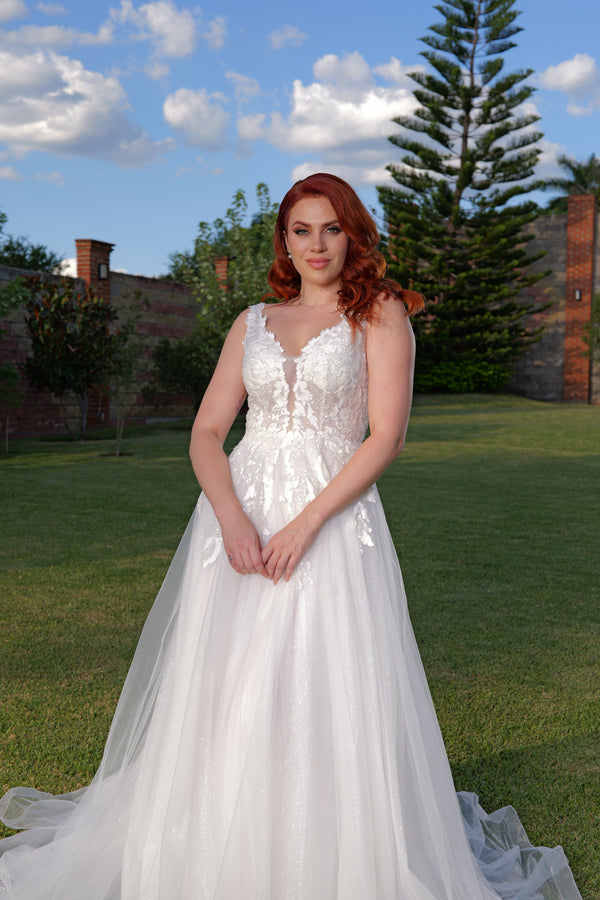 Vestido de novia corte A