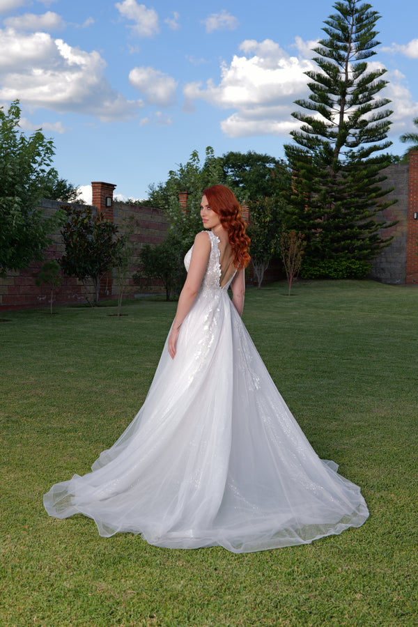 Vestido de novia corte A
