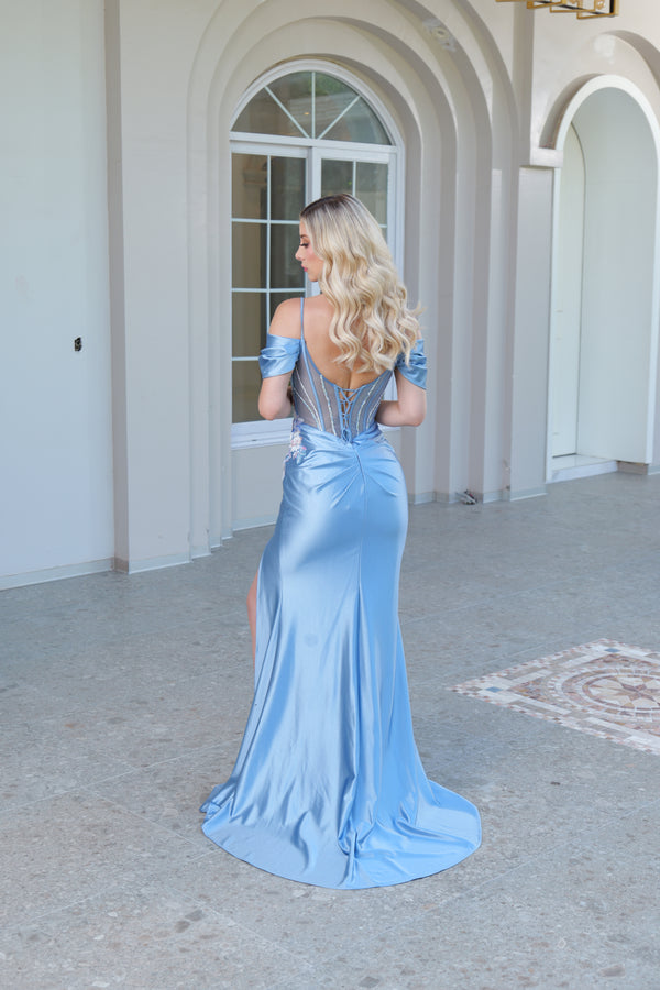 Vestido de fiesta corte sirena