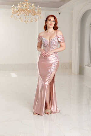 Vestido de fiesta corte sirena