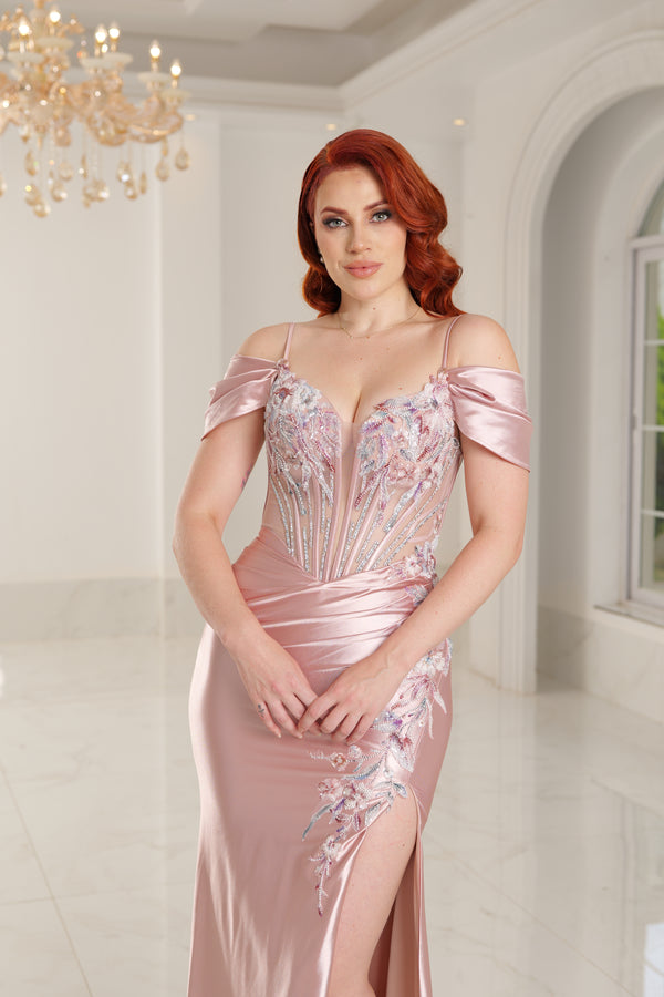 Vestido de fiesta corte sirena