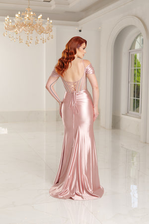 Vestido de fiesta corte sirena