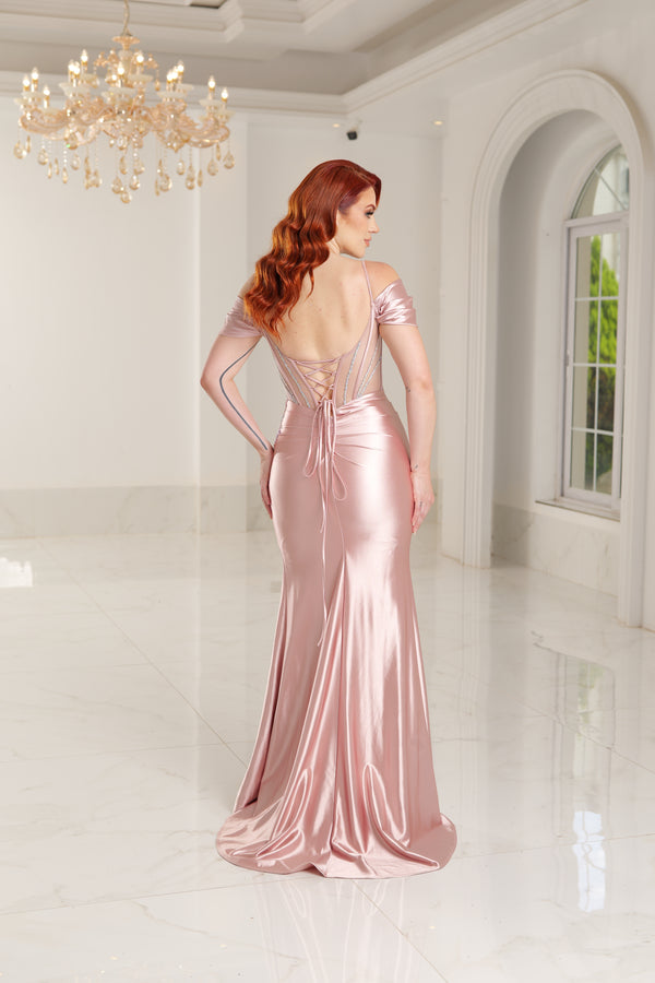 Vestido de fiesta corte sirena