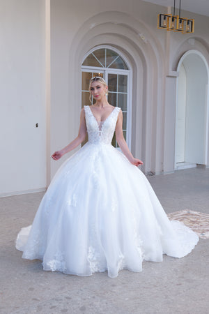 Vestido de novia corte A