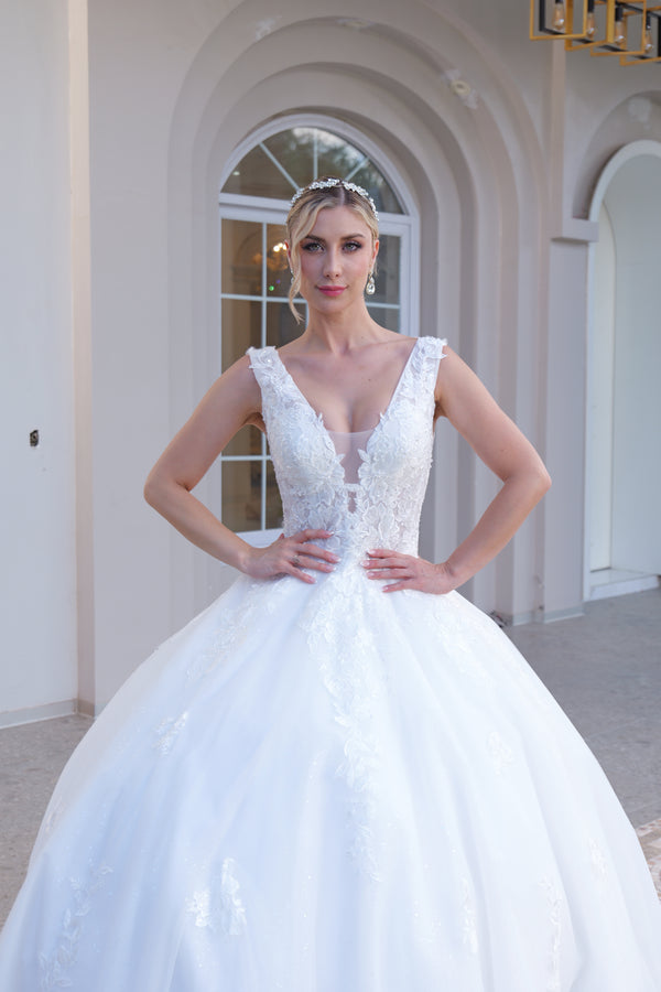 Vestido de novia corte A