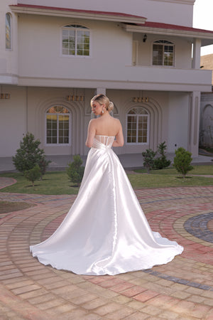 Vestido de novia straple