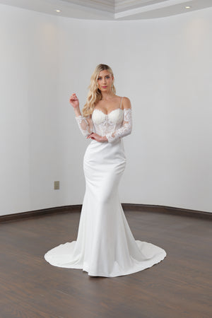Vestido de novia corte sirena