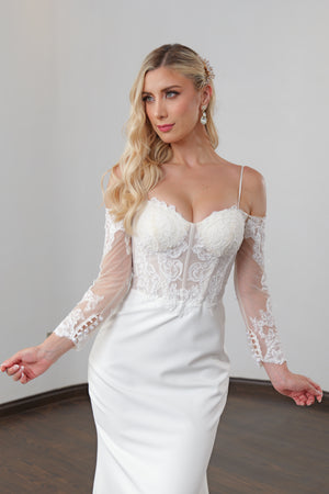 Vestido de novia corte sirena