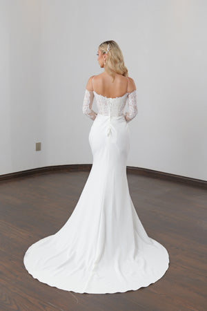 Vestido de novia corte sirena