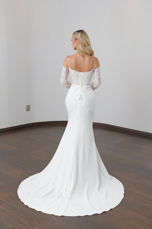 Vestido de novia corte sirena